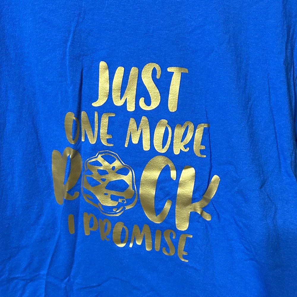 Blue Kids Shirt with Gold Print